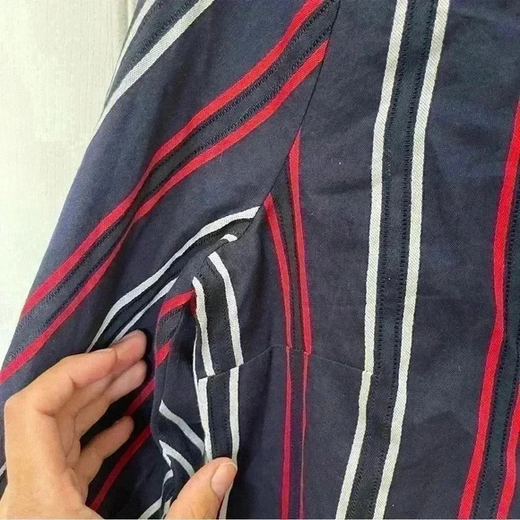 Cabi 5516 Red White Blue Flag Blouse Size Small - Picture 5 of 6